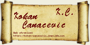 Kokan Čanaćević vizit kartica